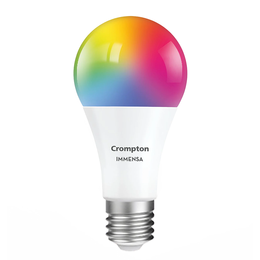 Crompton 9 W Immensa Smart Bulb with Music Mode (E27 Base) · 16 million colors