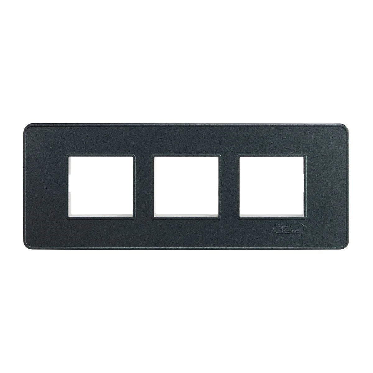 Lauritz Knudsen enGem Cover Plate · 6 M · with Grid Frames · Stone Grey