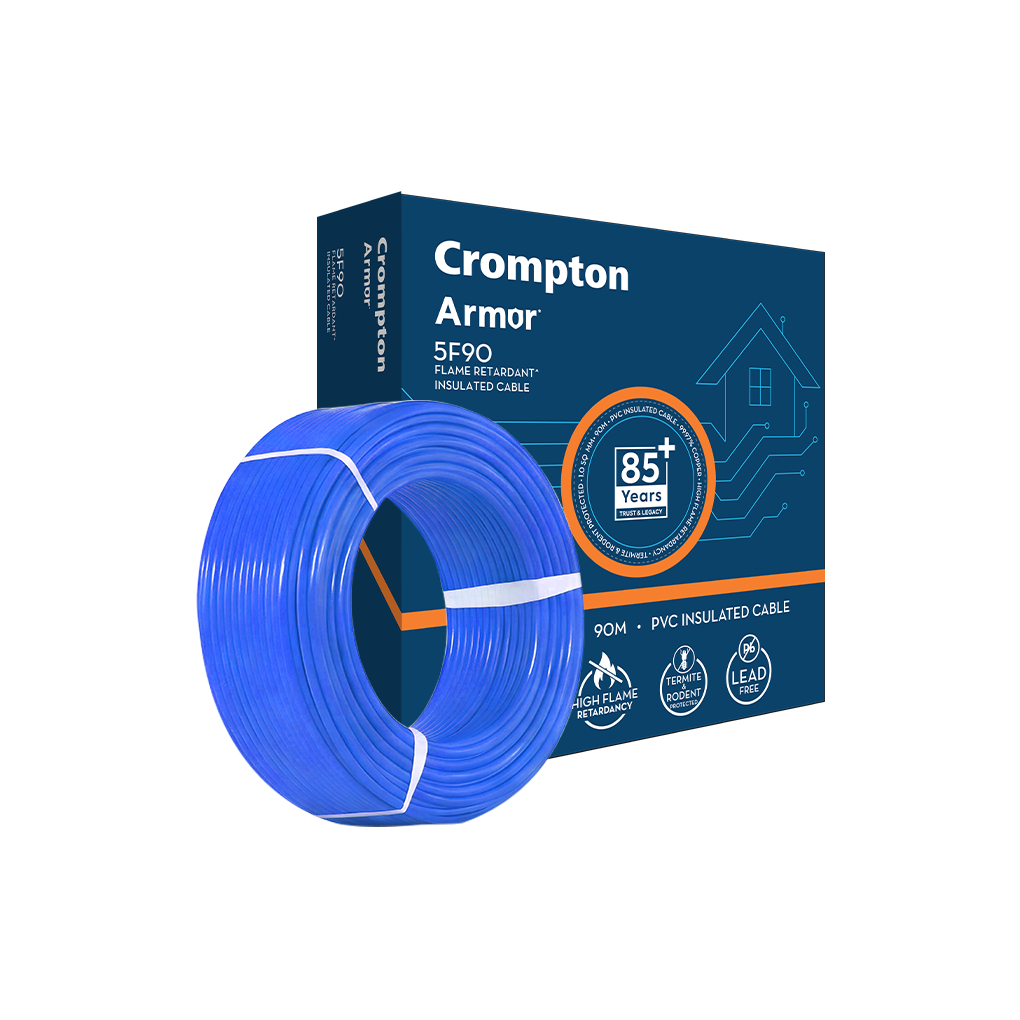 Crompton Armor 5F90 House Wire · FR · 1.5 sq mm · 90 m · Blue