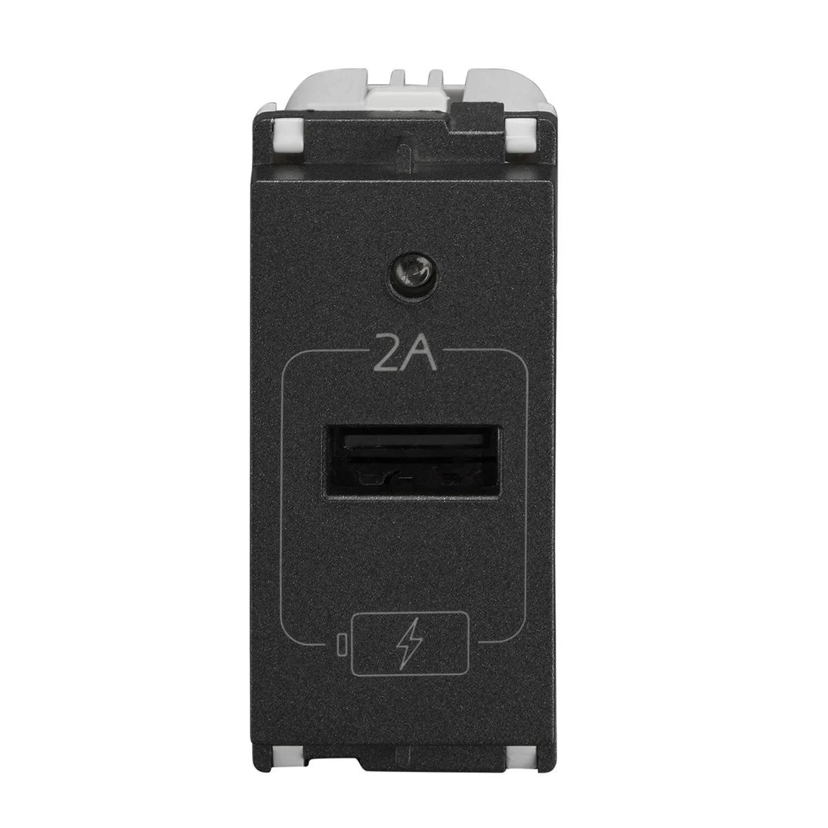 Lauritz Knudsen Encurve Usb Charger 2 A 1 Module Magnesium · Grey