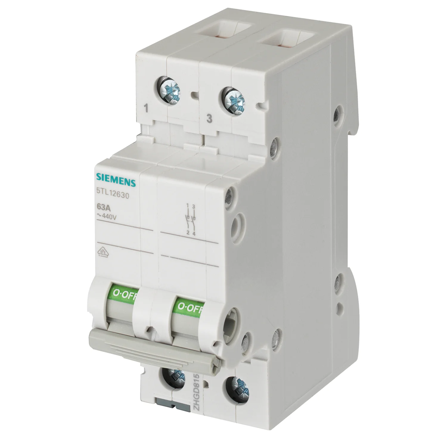 Siemens Betagard 5TL1 MCB Isolator 63 A · 2 Pole