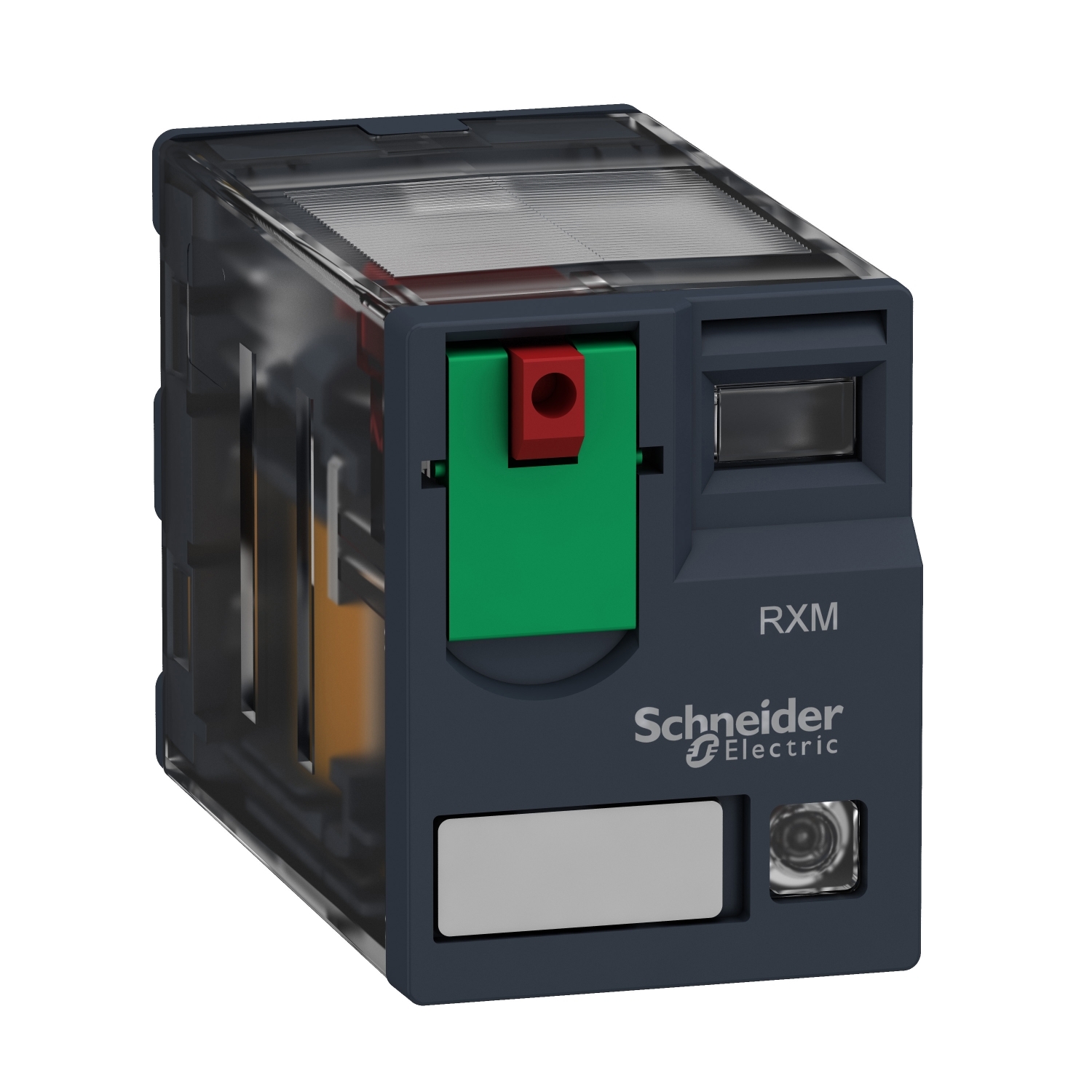 Schneider Harmony Plug-in Relay · 2 C/O · 12 A · 230 V AC 50/60 Hz coil · IP40 · RXM2AB2P7