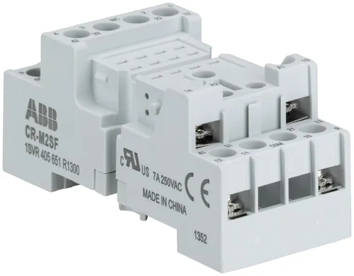 ABB CR-M2SF Relay · Standard socket · fork type for 2c/o CR-M relay