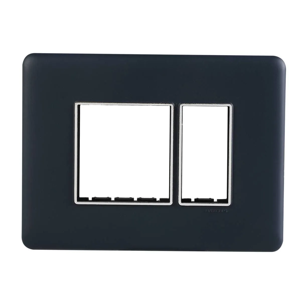 Havells Adiva 3 M Combined Plate Chrome Bezel · Blue