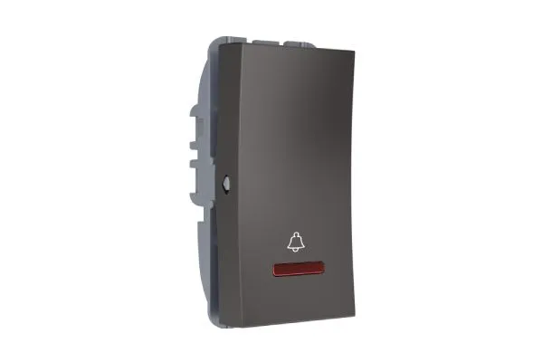 Havells 6 A BellSwitchwith Indicator Graphite Grey REO Elegant Bold