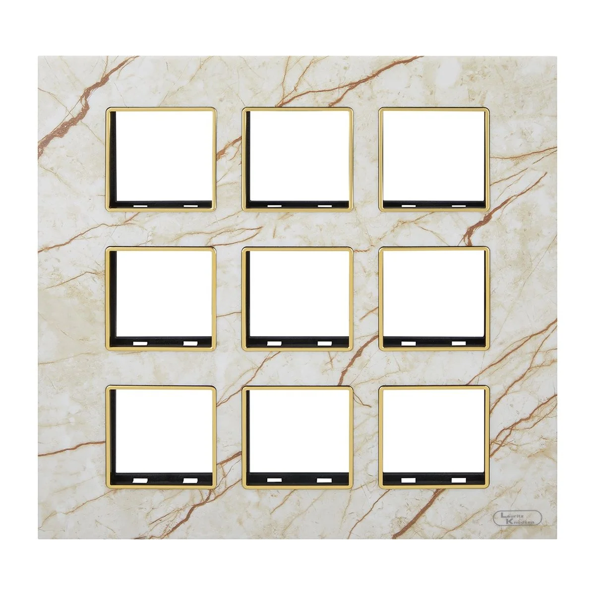 Lauritz Knudsen entice Marble Plate · 18 M · with Grid Frames · Mystic