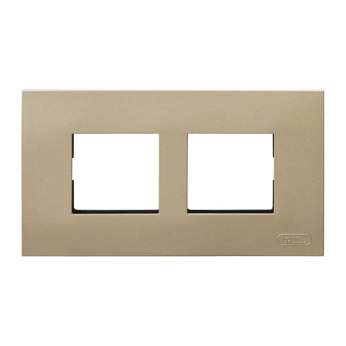 Lauritz Knudsen Encurve 4 M Plate · Vintage Gold