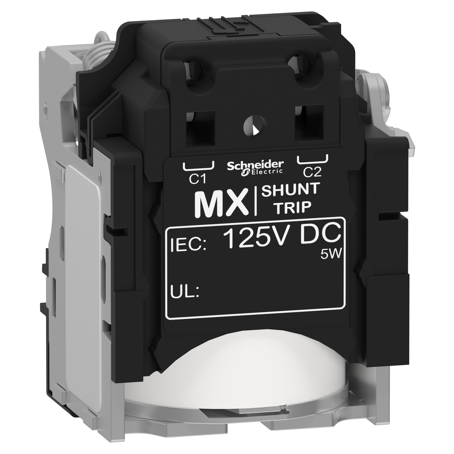 Schneider ComPacT MX Voltage Release · MX shunt trip release · Compact NSX · PowerPact Multistandard · 125 V DC