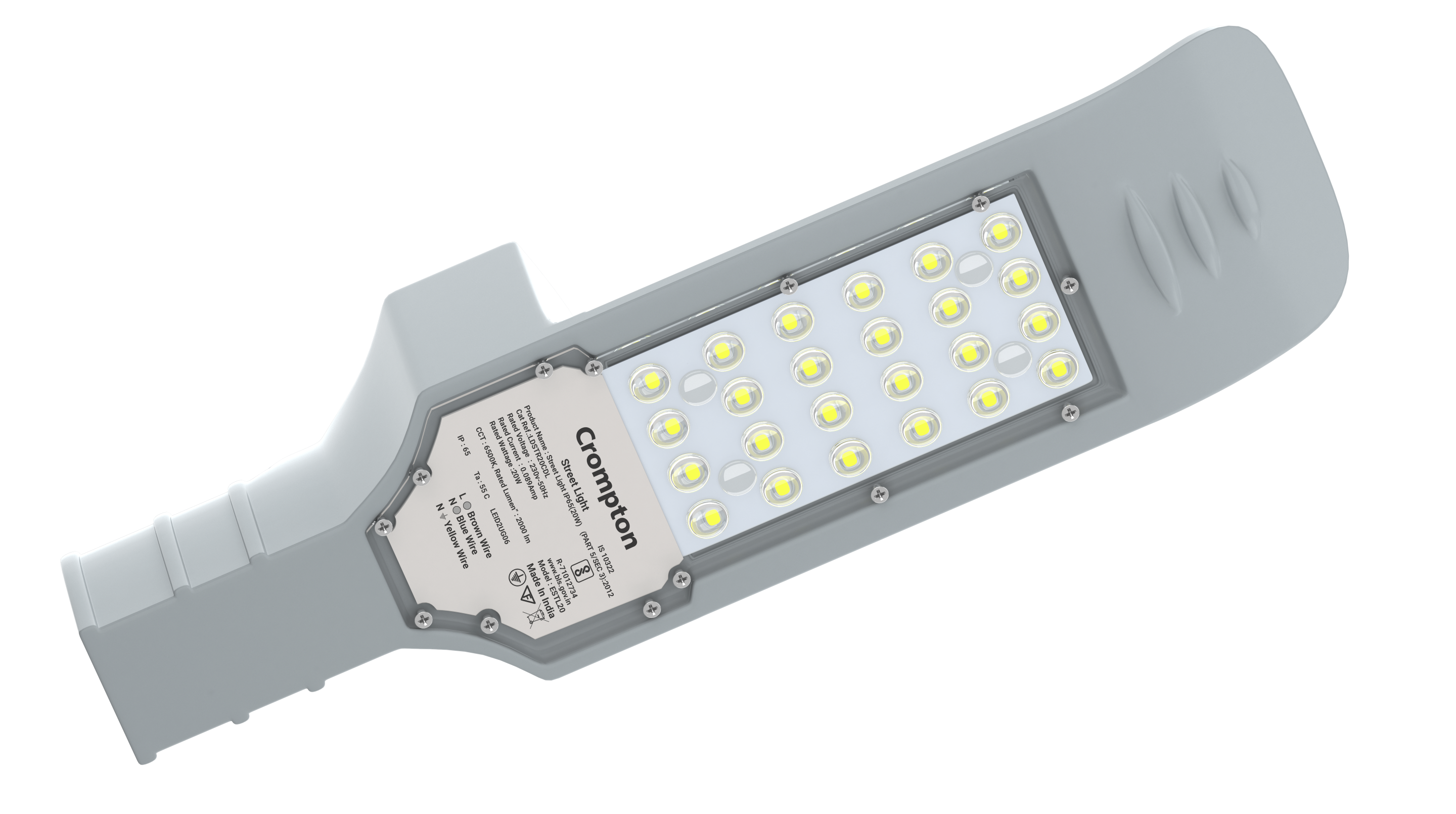 Crompton 20 W Optistar LED Street Light · CDL · Cool Day Light