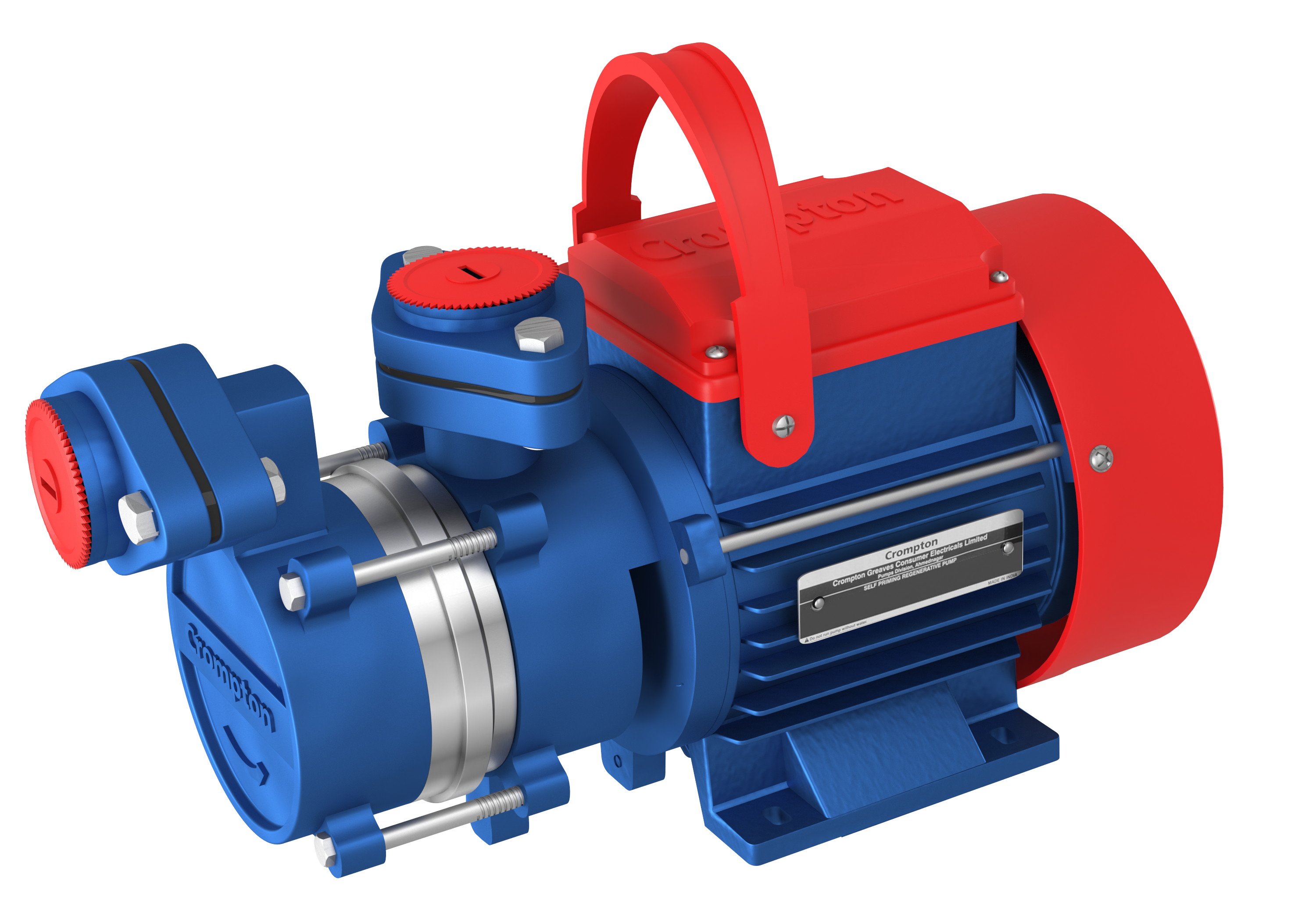 Crompton AQUAGOLD 150 Mini Self Priming Regenerative Pump · 1.5 HP · Blue & Red