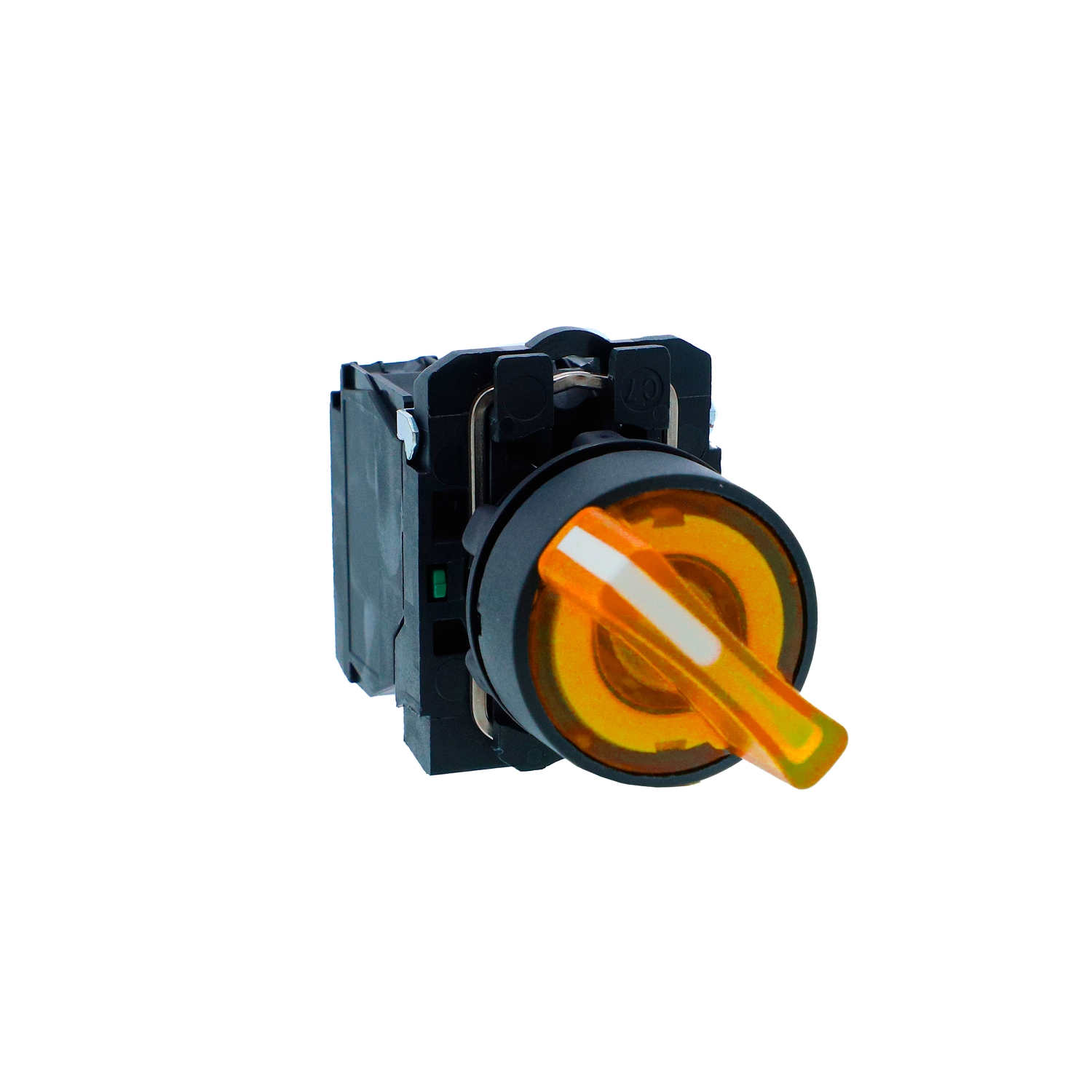 Schneider Harmony XB5N Illuminated Selector Switch · 22 mm · 2 NO · 220...240 V AC · IP65 · XB5AK135M3N