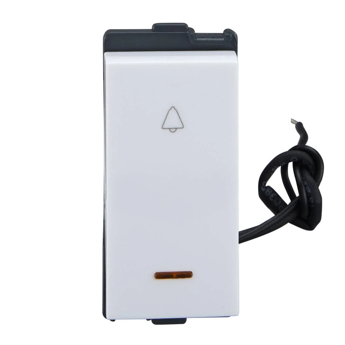 Lauritz Knudsen englaze Bell Push · 10 AX · 1 Way with Indicator · Soft Feel · 1 M · White