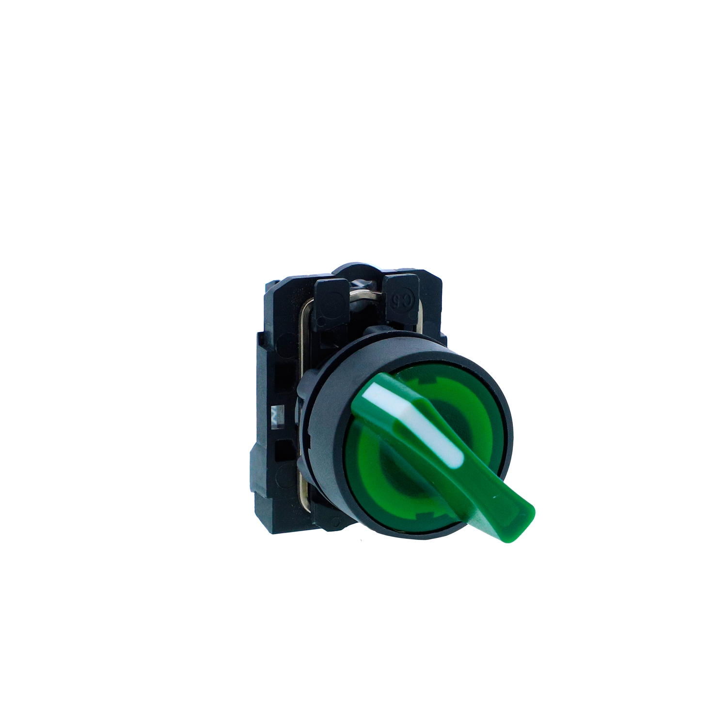 Schneider Harmony XB5N Illuminated Selector Switch · 22 mm · 1 NO · 220...240 V AC · IP65 · XB5AK123M1N