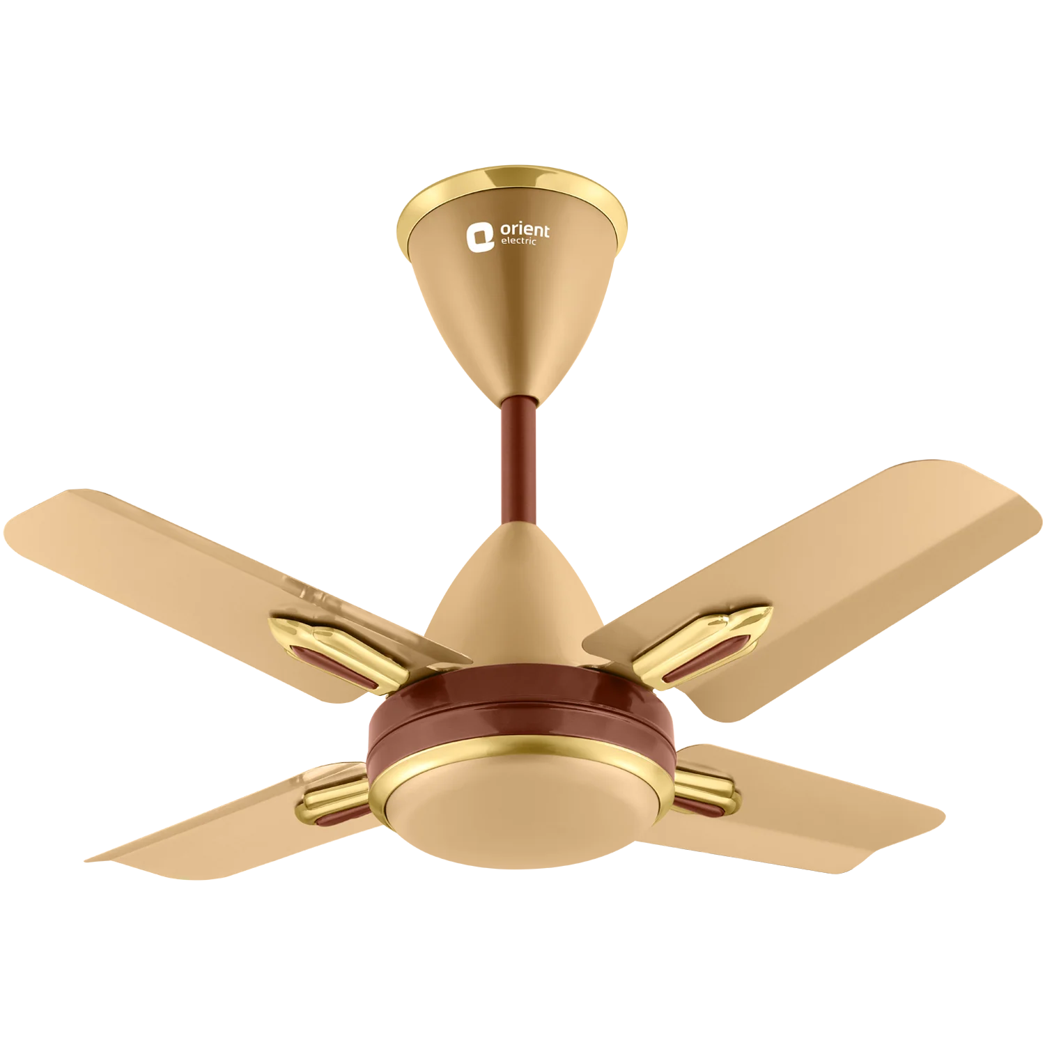 Orient Quasar Ornamental Premium Ceiling Fan · 4 Blade Kitchen Fan · 600 mm · Golden Chocolate