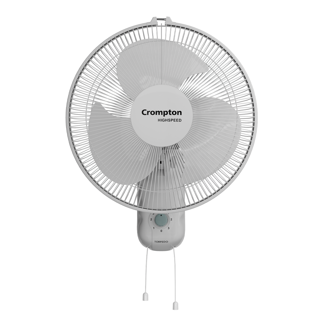 Crompton Highspeed Torpedo Wall Mounted Fan · White · 12 Inch