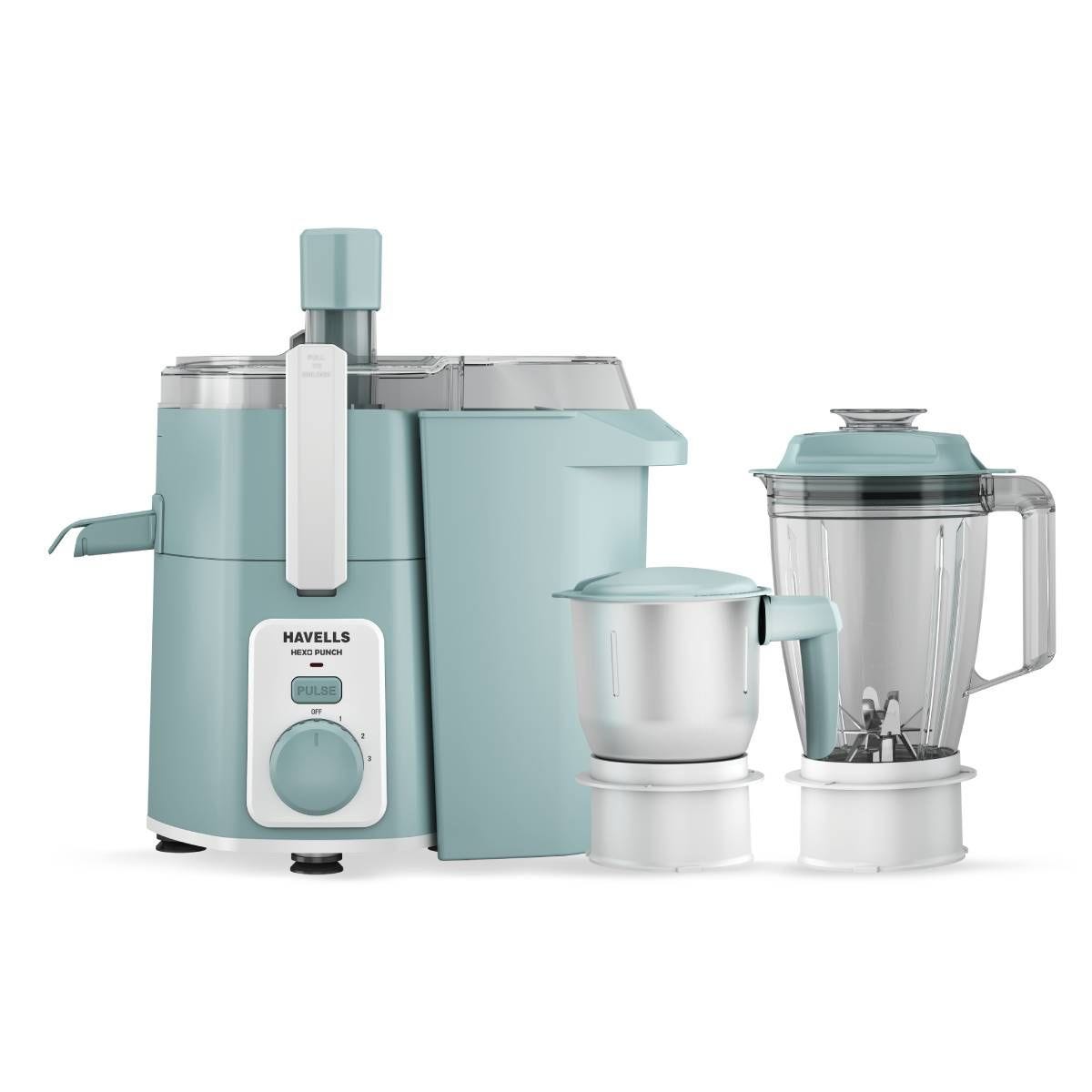 Havells Hexo Punch Mixer Grinder · 900 W · 1 L · Blue & White