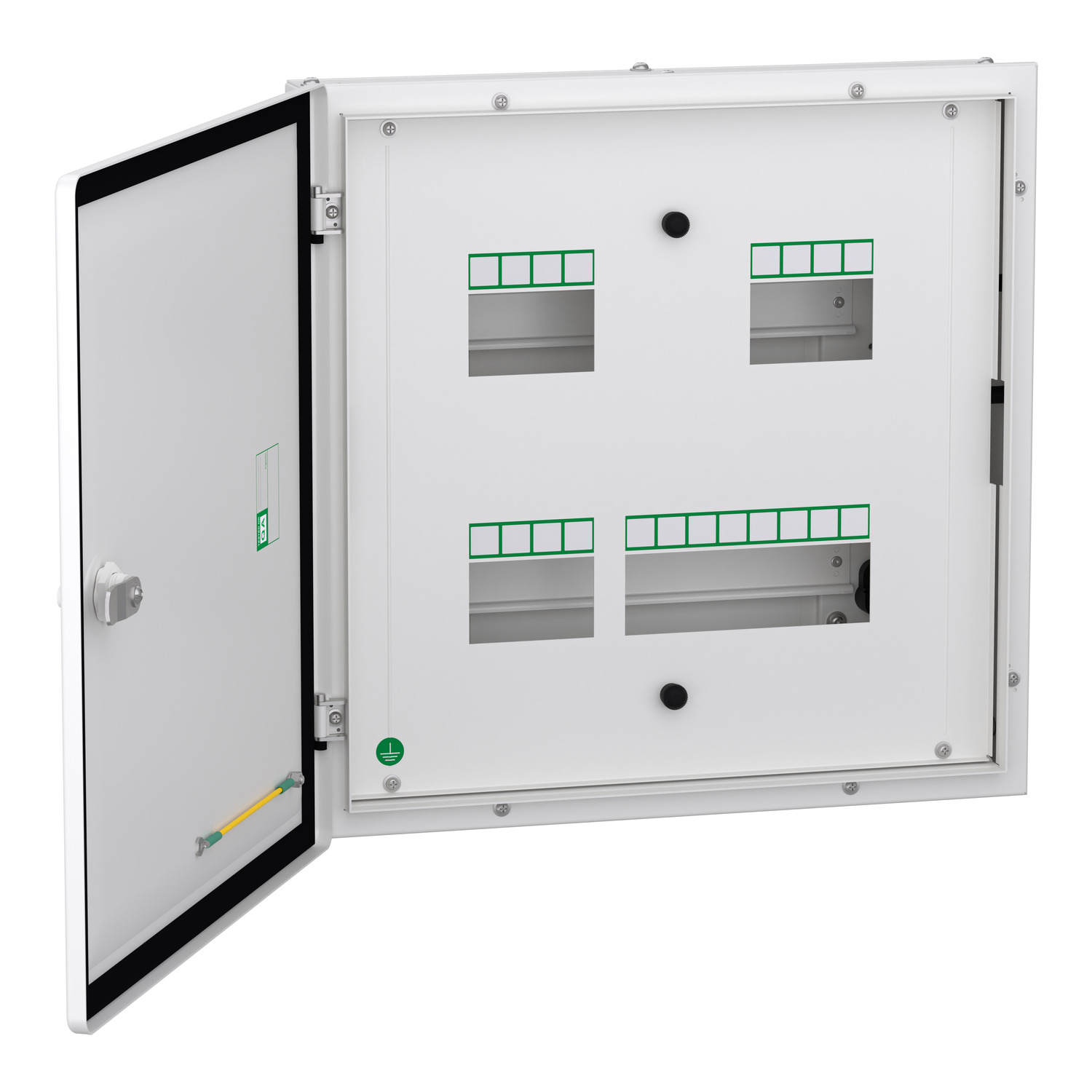 Schneider Acti9 TPN Distribution Board · TPN · 20 modules · double door · IP43 · surface mount