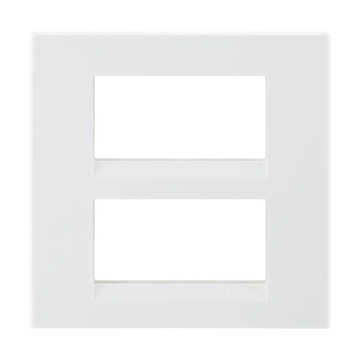 Lauritz Knudsen englaze Cover Plate · 8 M · with Grid Frames Square · White