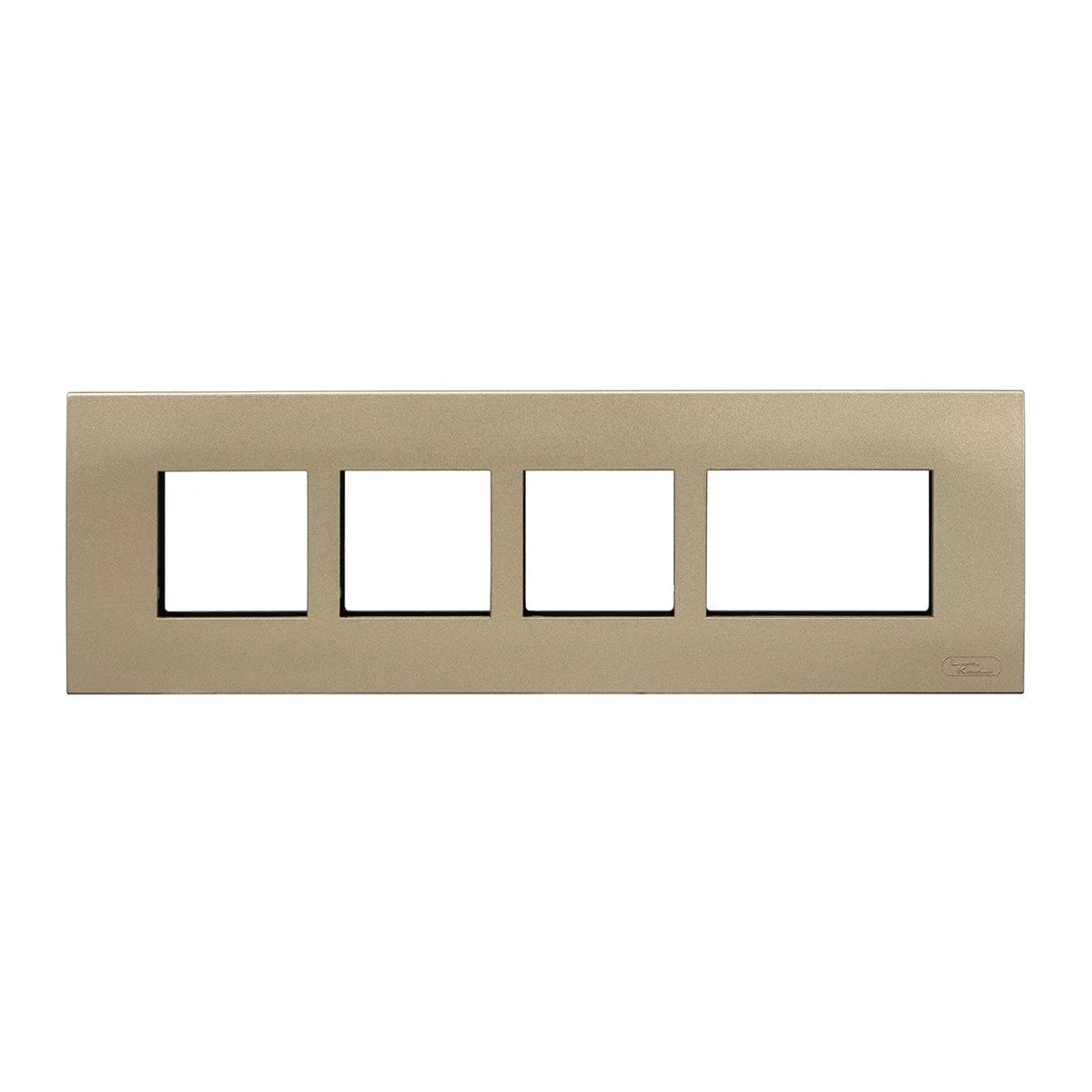 Lauritz Knudsen Encurve 9 M Plate · Vintage Gold