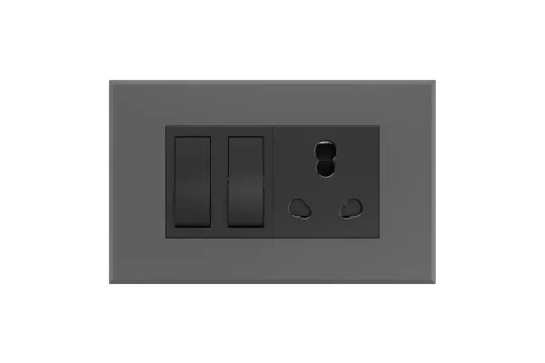 Havells Magnus 4 M Combined Plate · Matt Grey