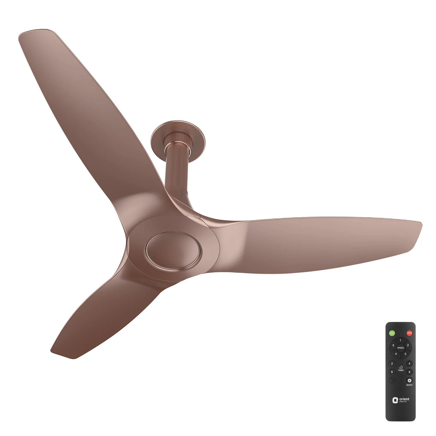 Orient Aeroquiet Neu BLDC Pro Ceiling Fan · Remote Controlled · 1230 mm · Tangerine Brown