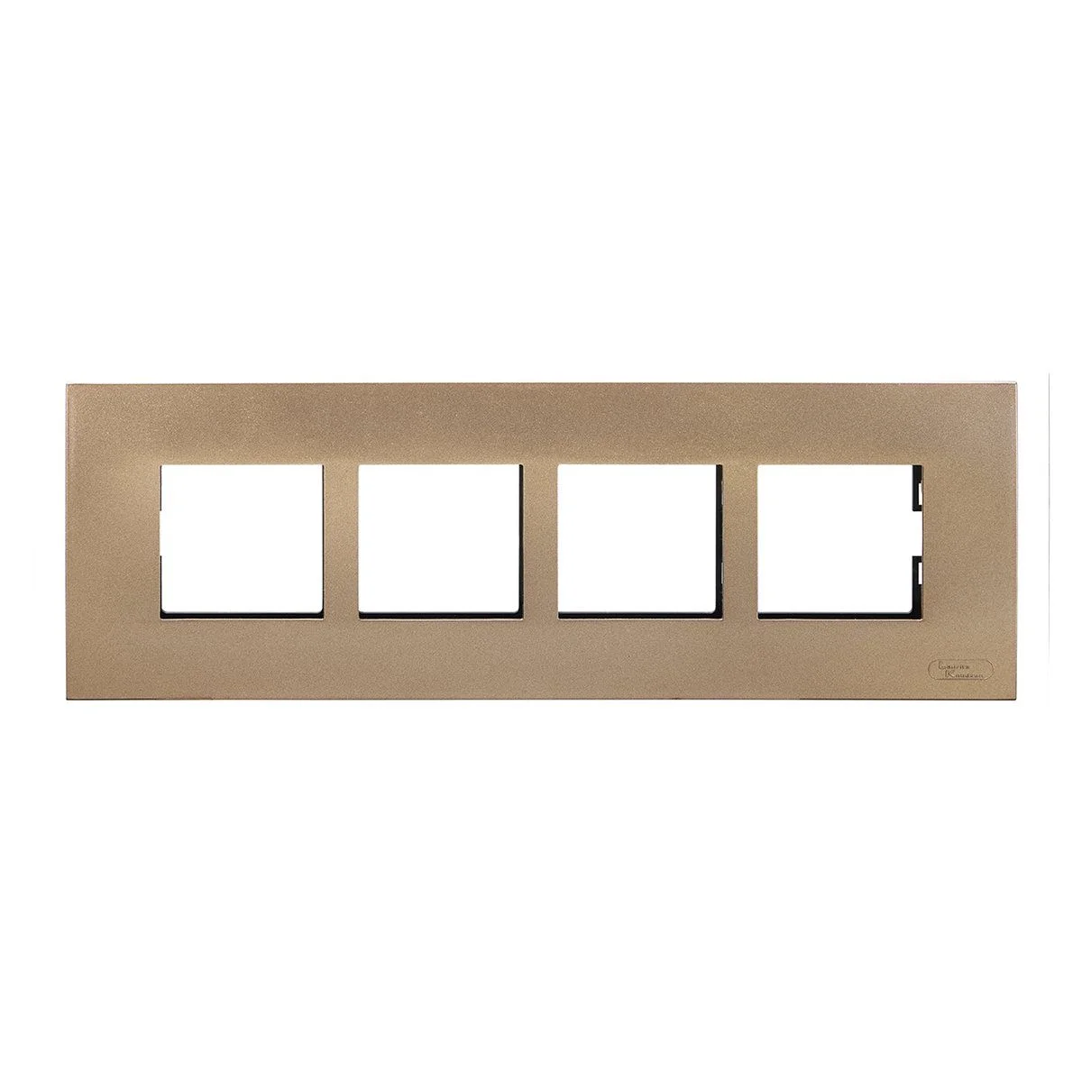 Lauritz Knudsen Encurve 8 M Plate · Antique Bronze