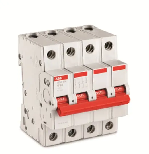 ABB SDW204/40A Switch Disconnector · 4P (FP) · 40 A