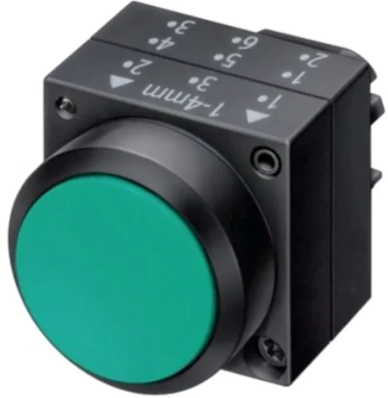 Siemens Sirius ACT 3SB5 Opaque Push Button Actuator 22 mm · 3SB5000-7EC01