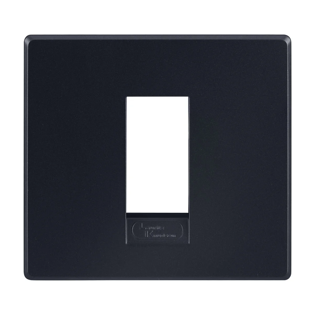 Lauritz Knudsen Englaze 1 Module Plate · Sparkle Black