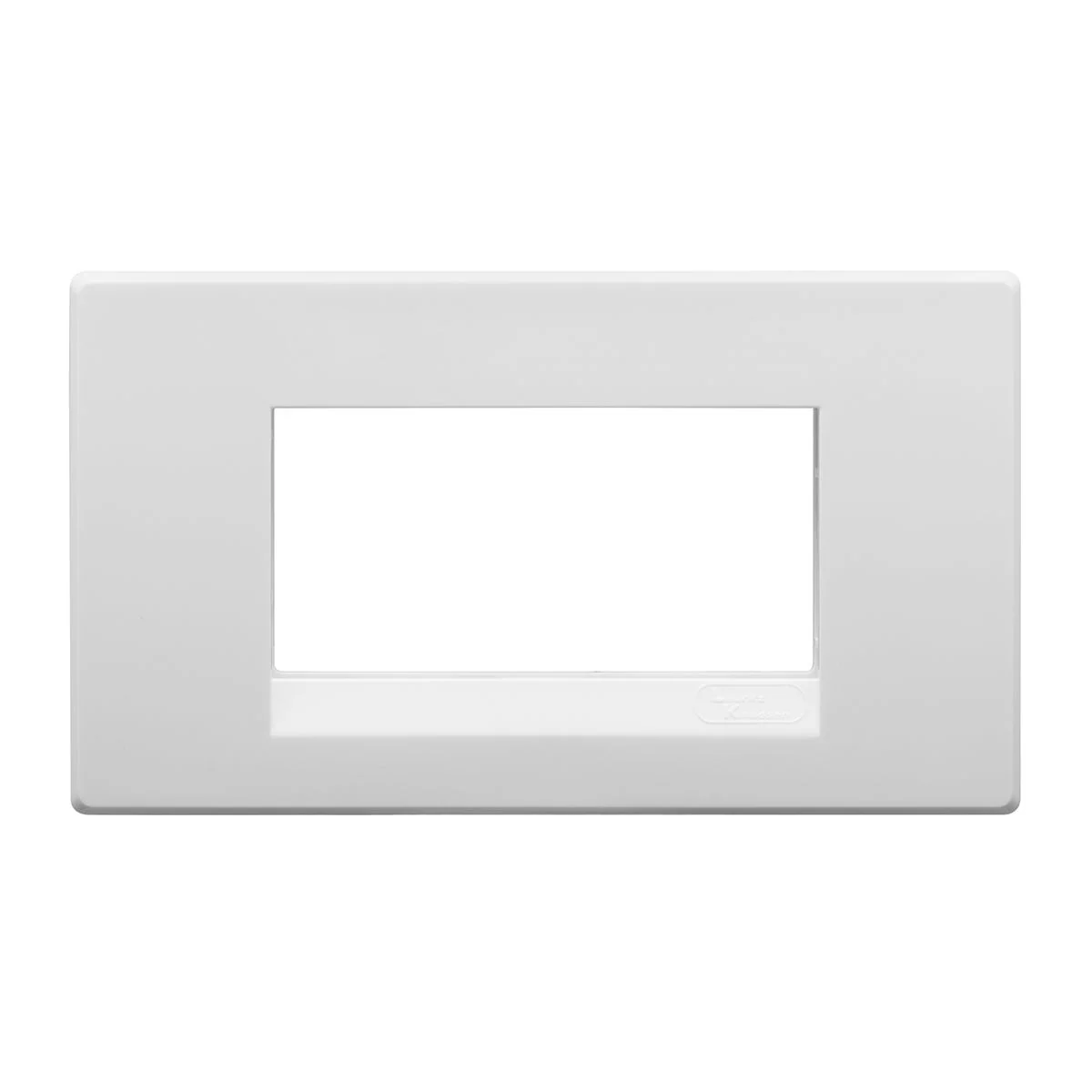 Lauritz Knudsen englaze Cover Plate · 4 M · with Grid Frames · White