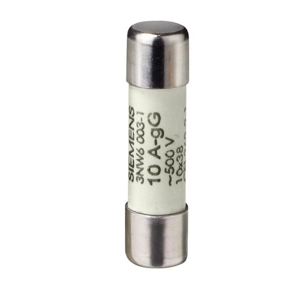 Siemens Sentron 3NW8 Fuse Link 2 A · 500 V AC · Cylindrical Type · Size 10 x 38