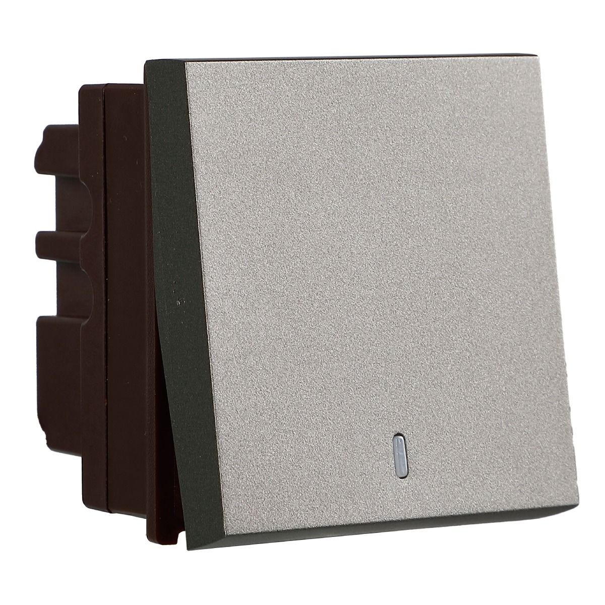 Havells Apogee 16 AX Mega One Way Switch Indicator Grey