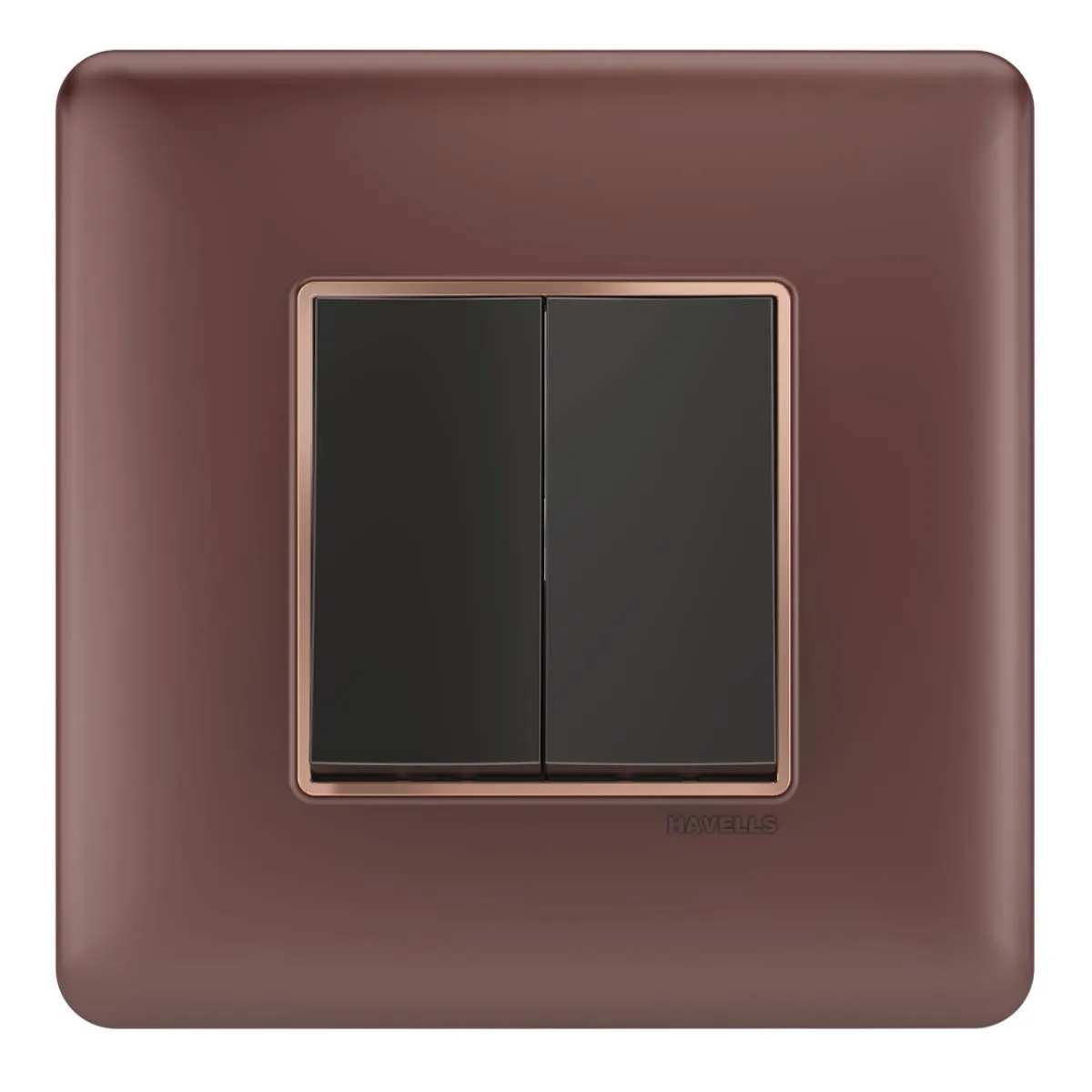 Havells Adiva 2 M Combined Plate Rustic Bronze · Rose Gold