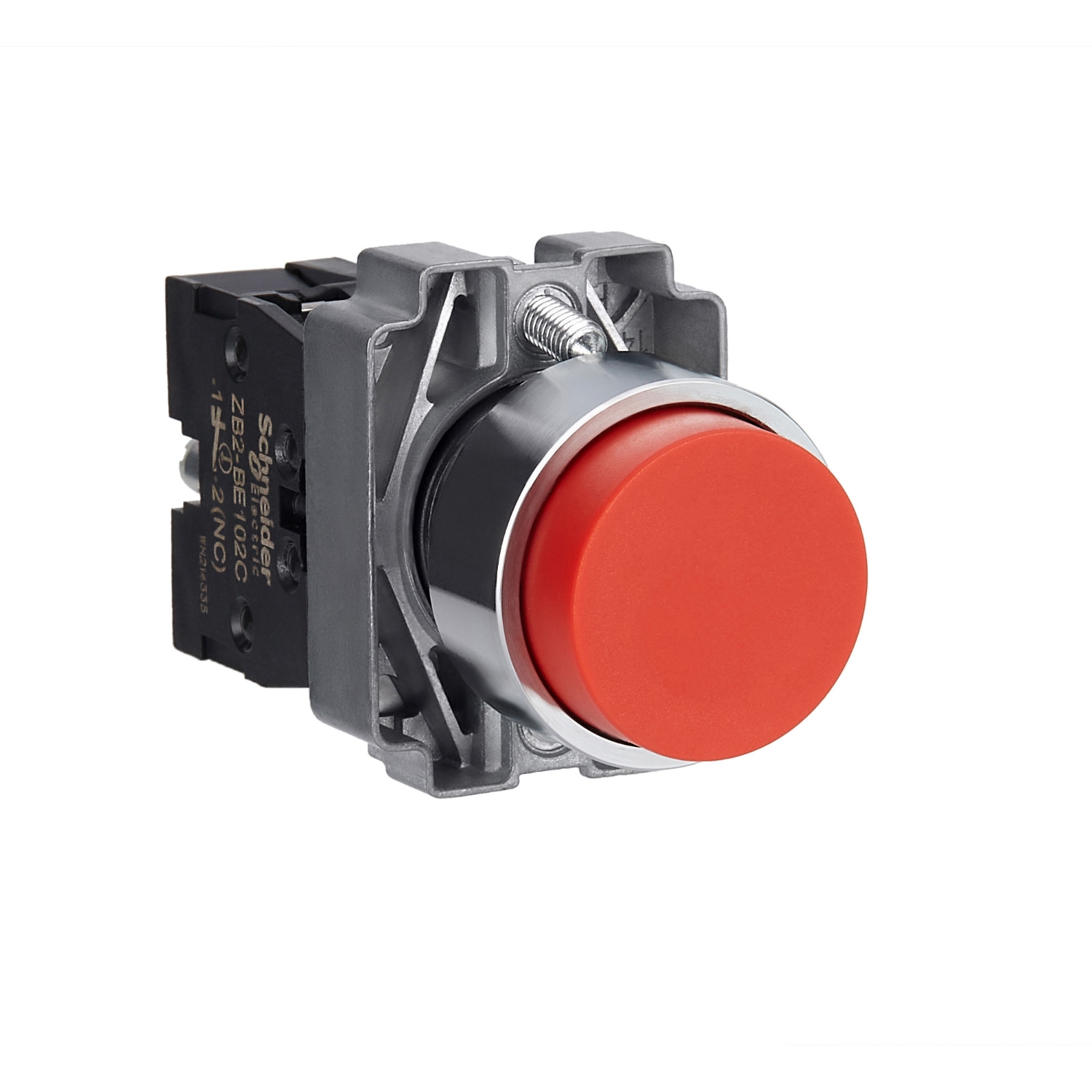 Schneider Harmony XB2 Push Button · 22 mm · 1 NC · Red · IP65 · XB2BL42C