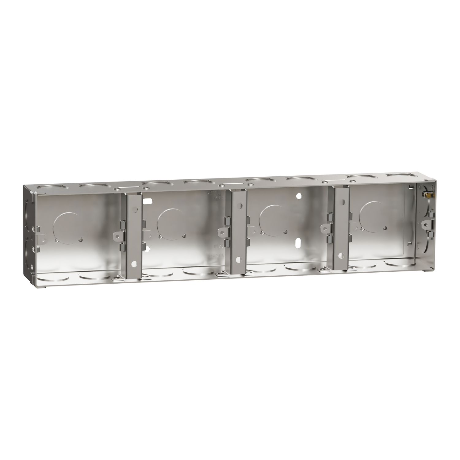 Schneider Standard Metal Box Mounting Box · 8 M · 4 gang
