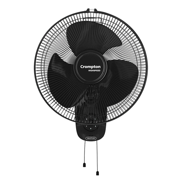 Crompton Hispeed Gale Plus Wall Mounted Fan · Black