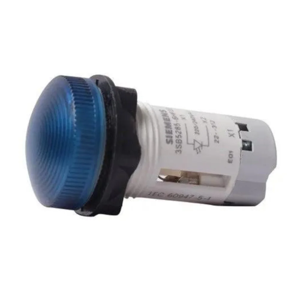 Siemens Sirius ACT 3SB5 Indicating Lamp 22 mm · Blue · 24 V AC/DC · Compact LED
