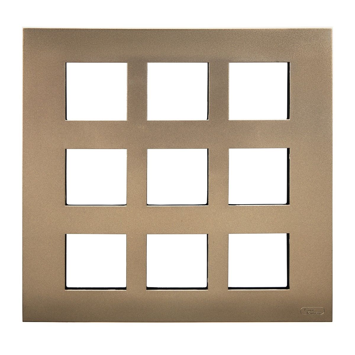 Lauritz Knudsen Encurve 18 M Plate · Antique Bronze