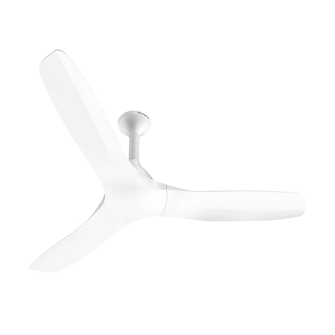 Crompton SilentPro Fluido Wave BLDC 1200mm · Snow White
