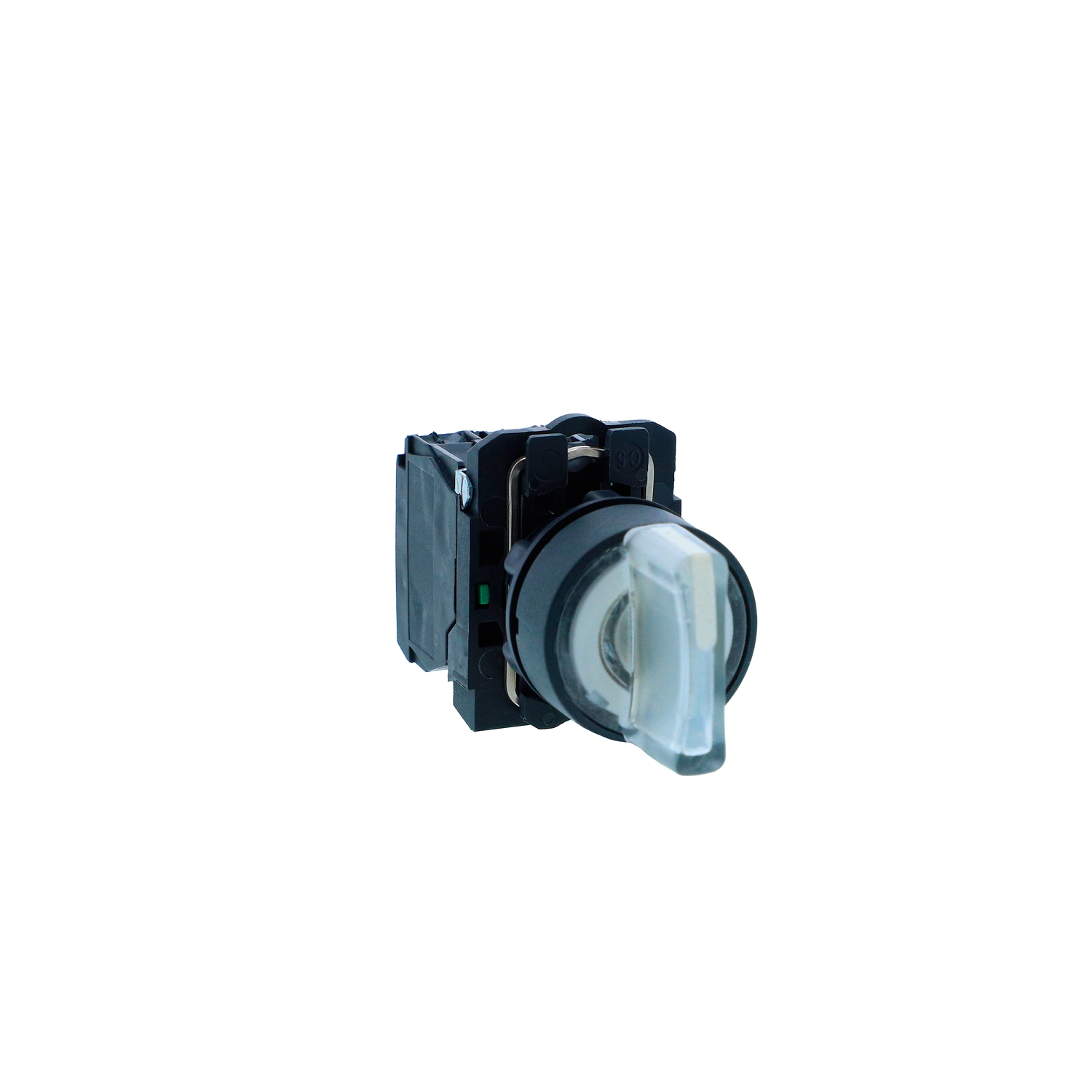 Schneider Harmony XB5N Illuminated Selector Switch · 22 mm · 2 NO · 220...240 V AC · IP65 · XB5AK151M3N