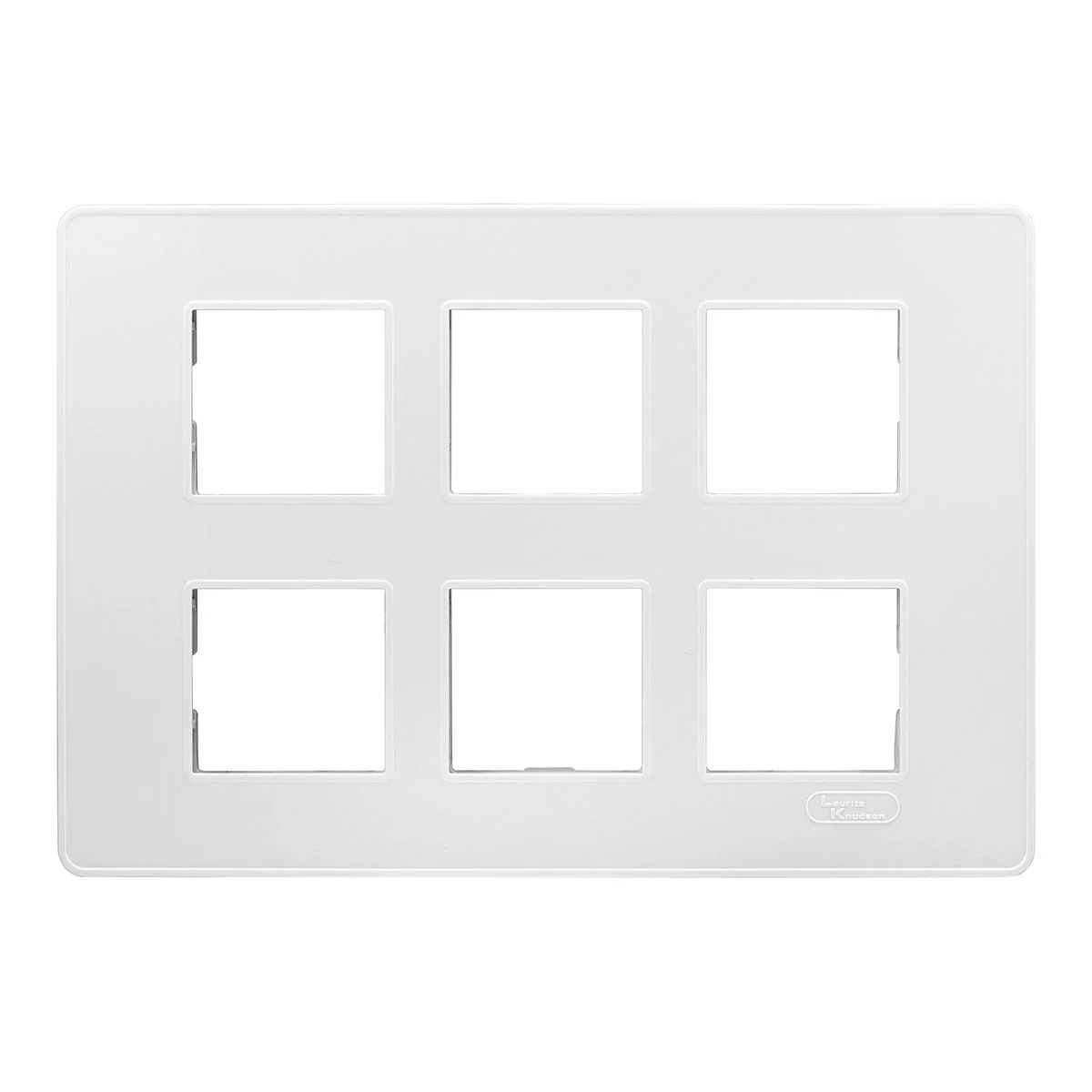 Lauritz Knudsen enGem Cover Plate · 12 M · withGrid Frames · White