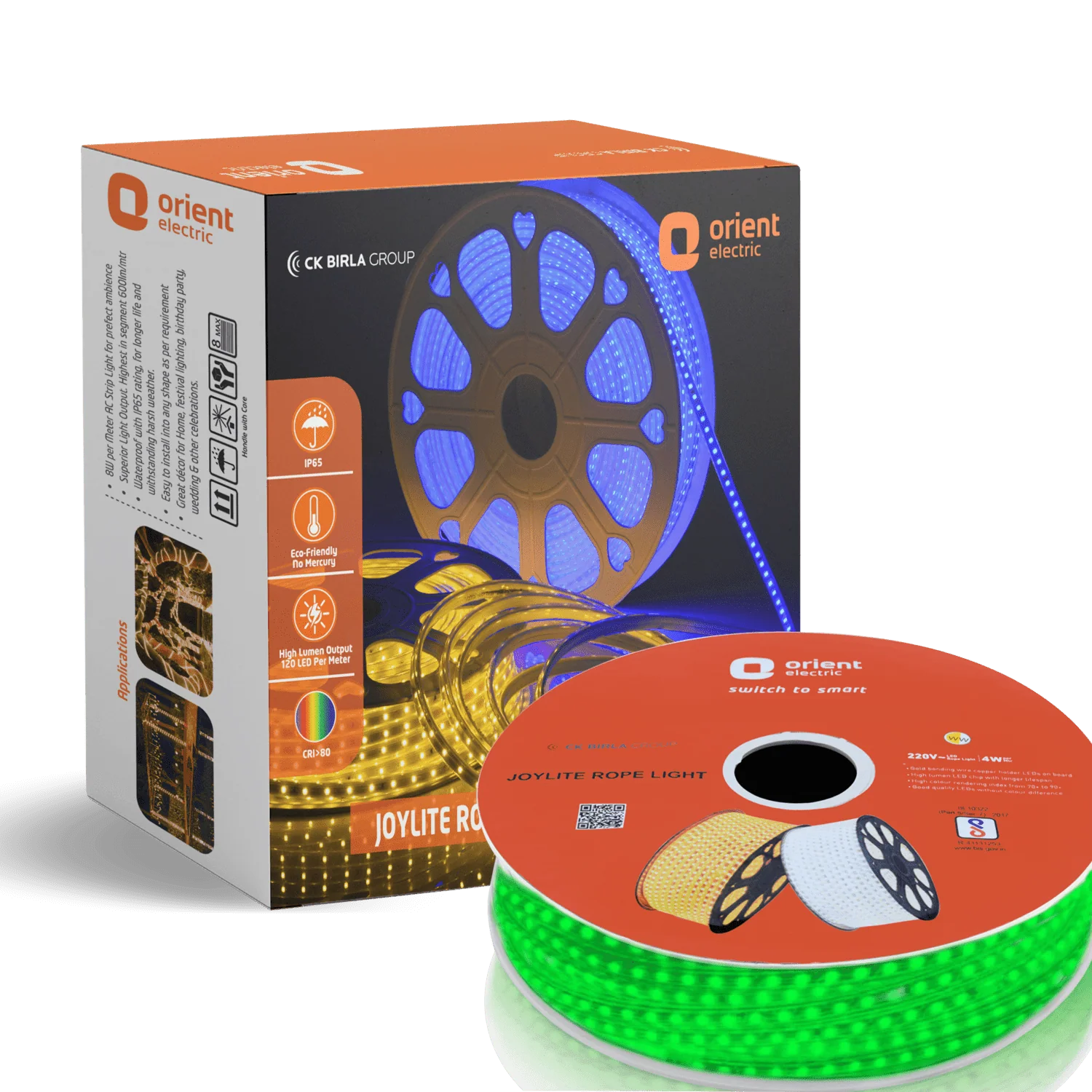 Orient JoyLite 5-meter 120 LED Rope Strip Profile Light · Green