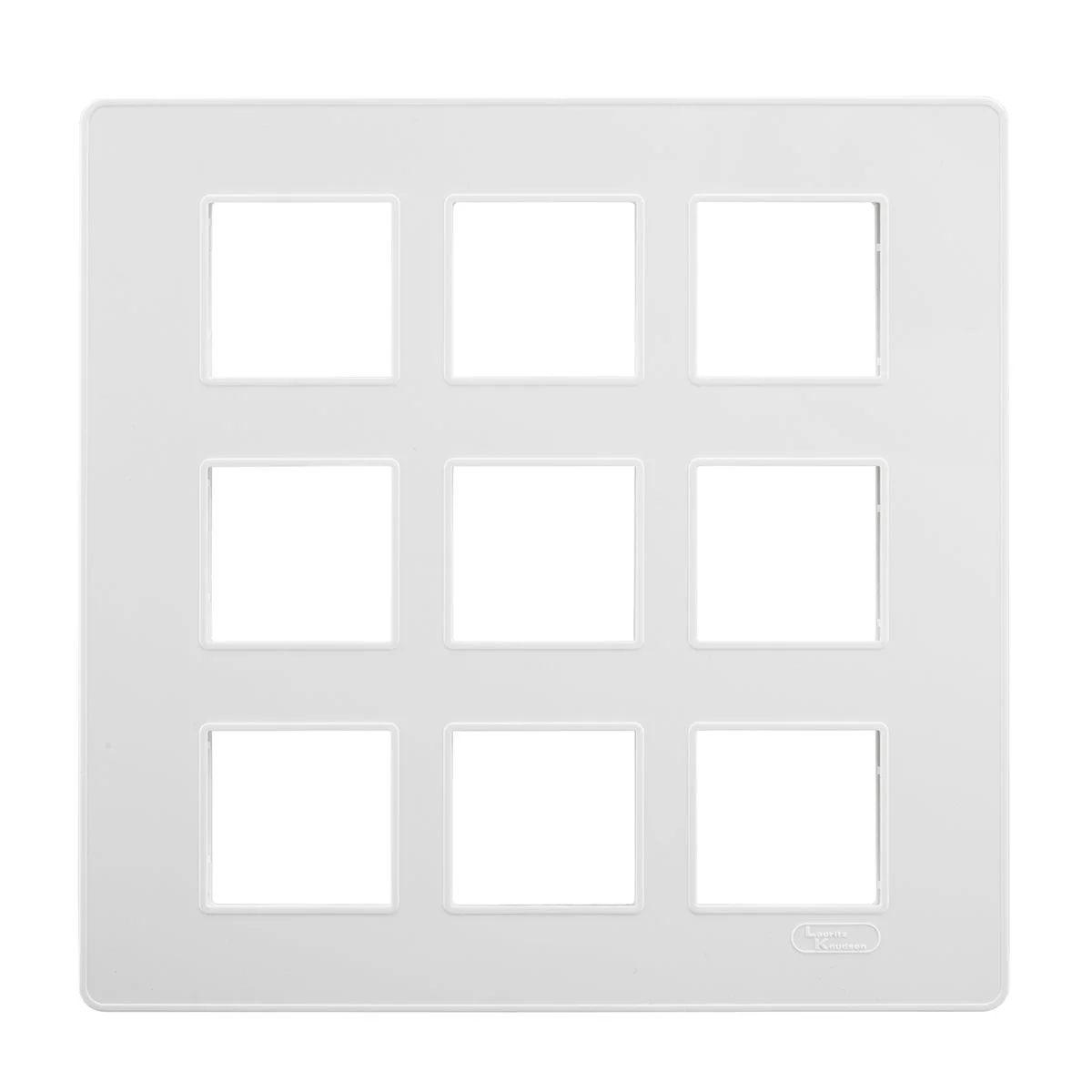 Lauritz Knudsen enGem Cover Plate · 18 M · with Grid Frames · White