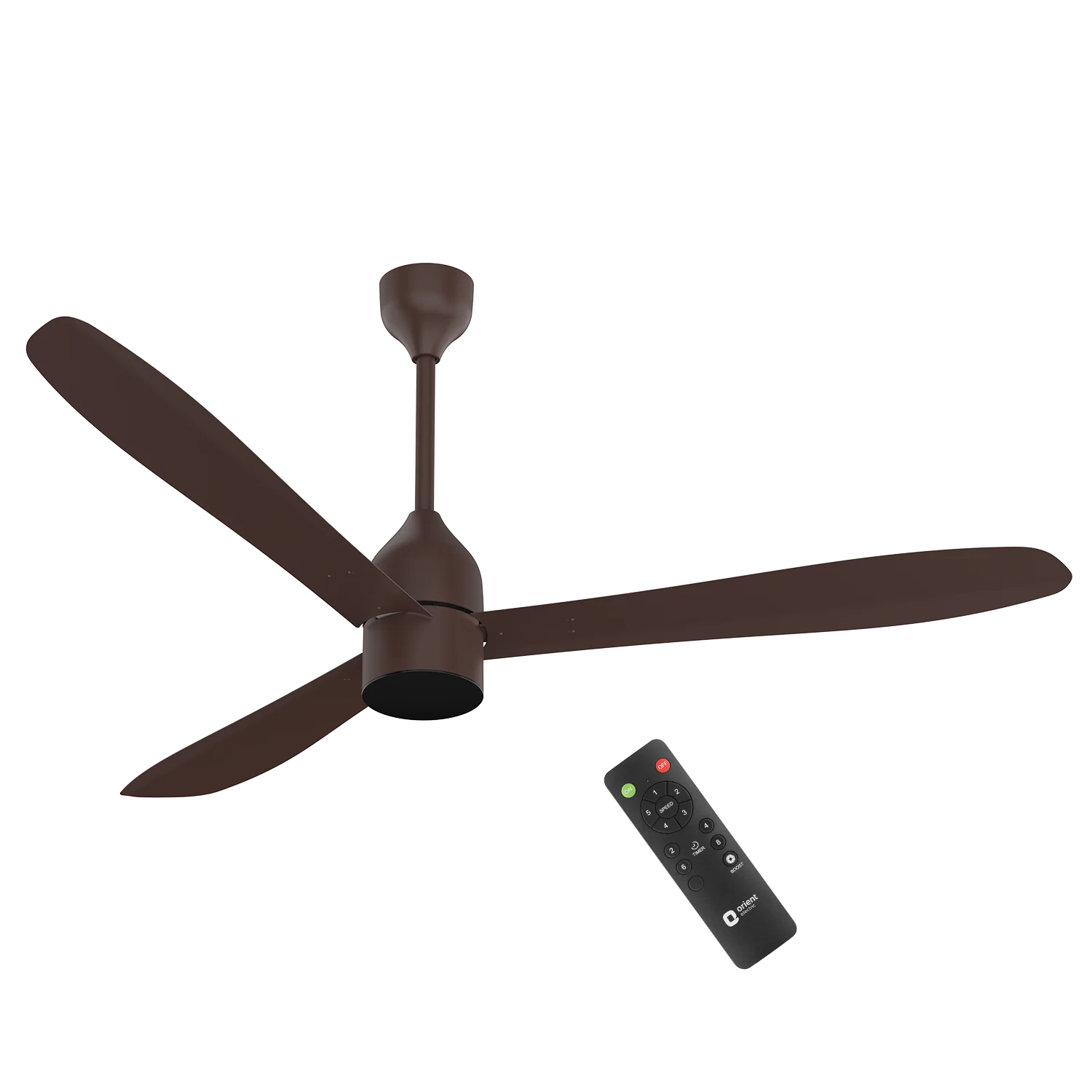 Orient Ecotech Slim BLDC Ceiling Fan with RF Remote · 1200 mm · Chocolate Brown