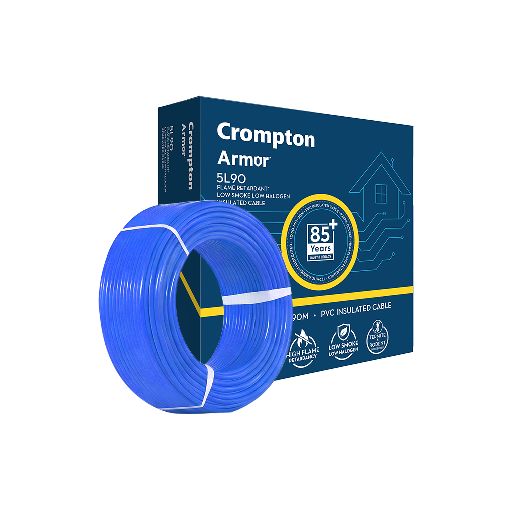Crompton Armor 5L90 House Wire · FR-LSH · 4 sq mm · 90 m · Green