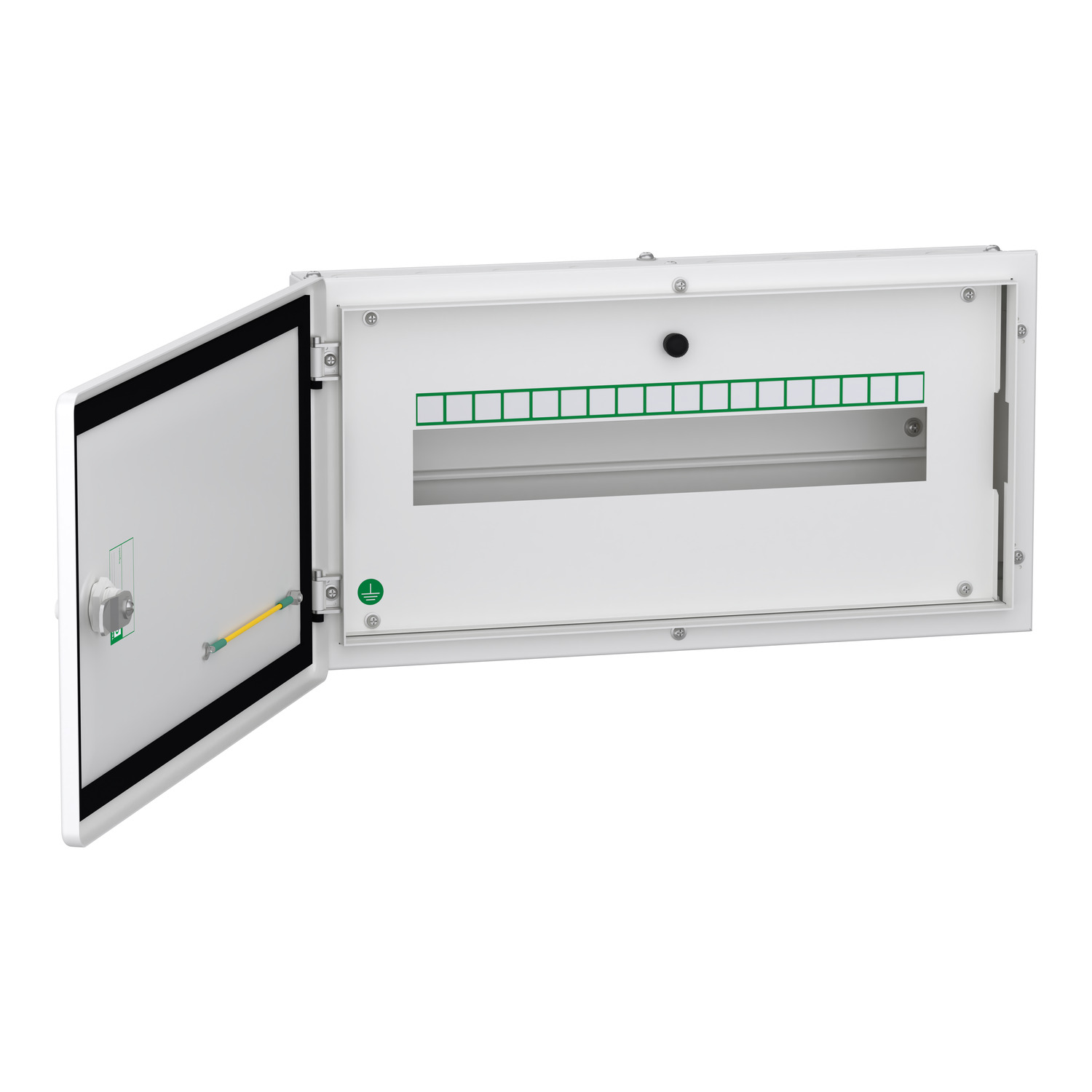 Schneider Acti9 SPN Distribution Board · SPN · 18 modules · double door · IP43 · flush mount