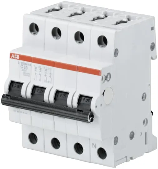 ABB S200M MCB · 3P+N · 16 A · C curve · 10 kA
