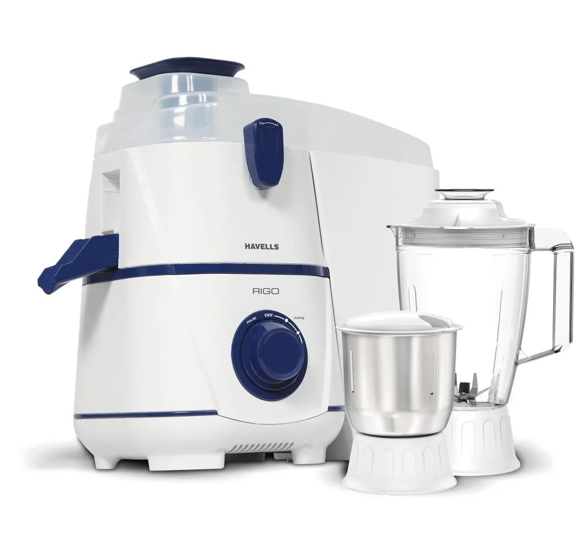 Havells Rigo Juicer Mixer Grinder · 500 W · 1.5 L · White & Blue