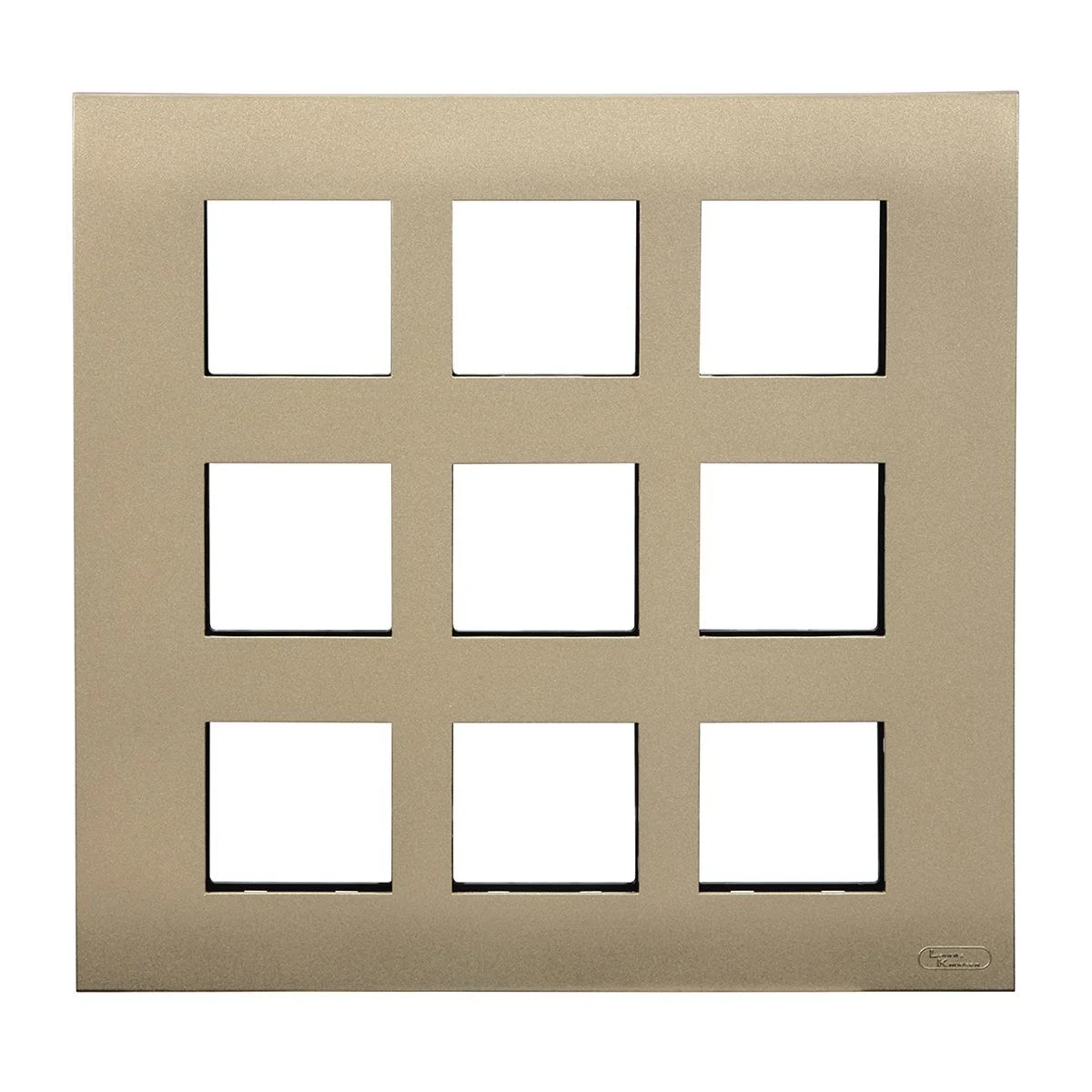 Lauritz Knudsen Encurve 18 M Plate · Vintage Gold