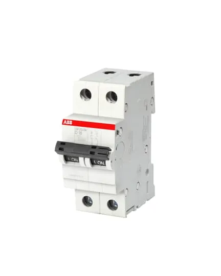 ABB SB200M MCB · 2P (DP) · 20 A · D curve · 10 kA